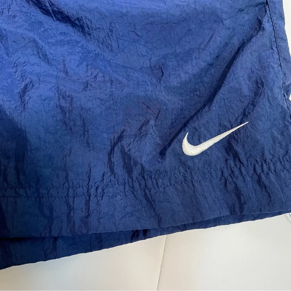 Vintage Nike 90s Men’s Swim Trunks Shorts Size Medium Blue